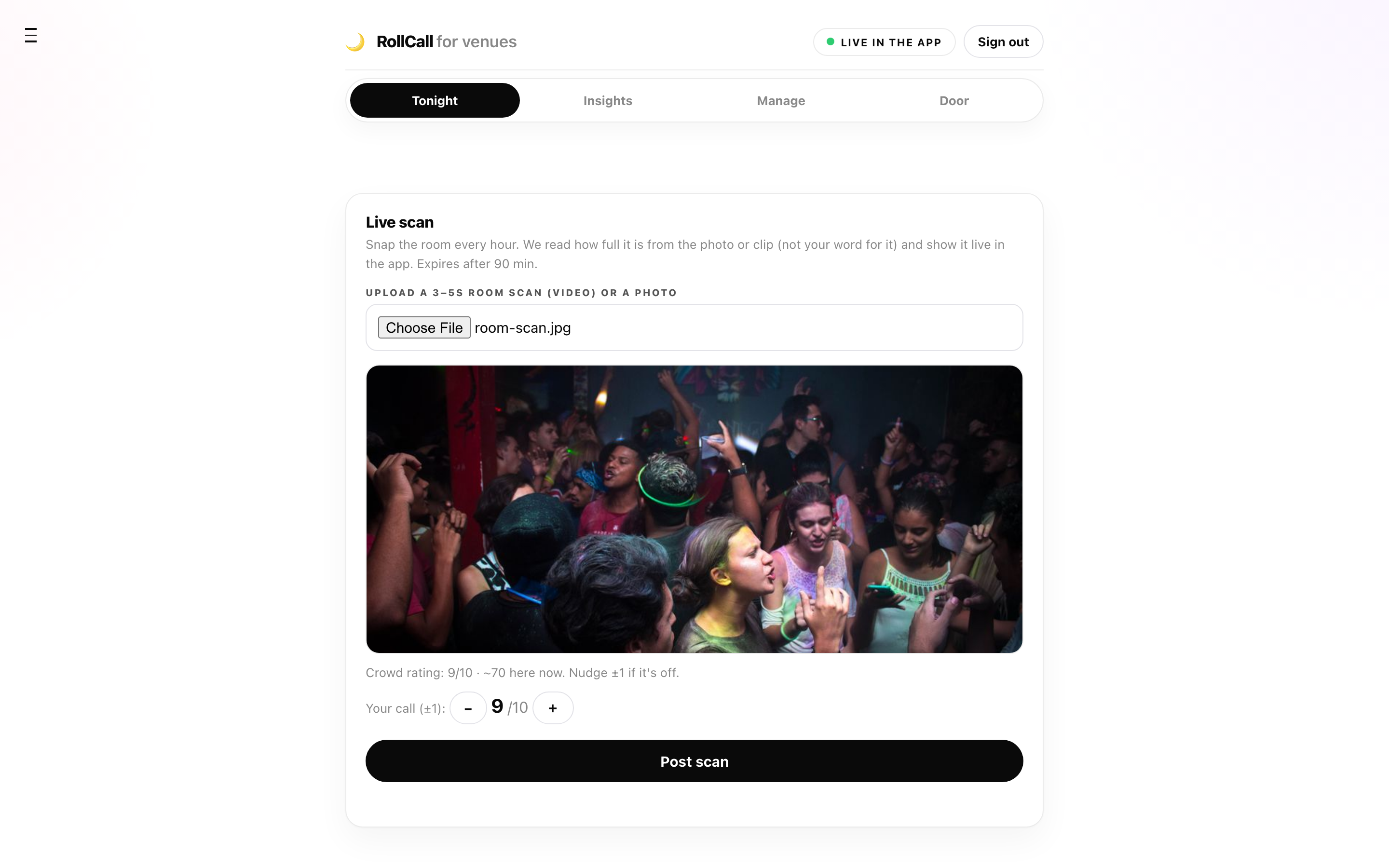 Scan upload and crowd read